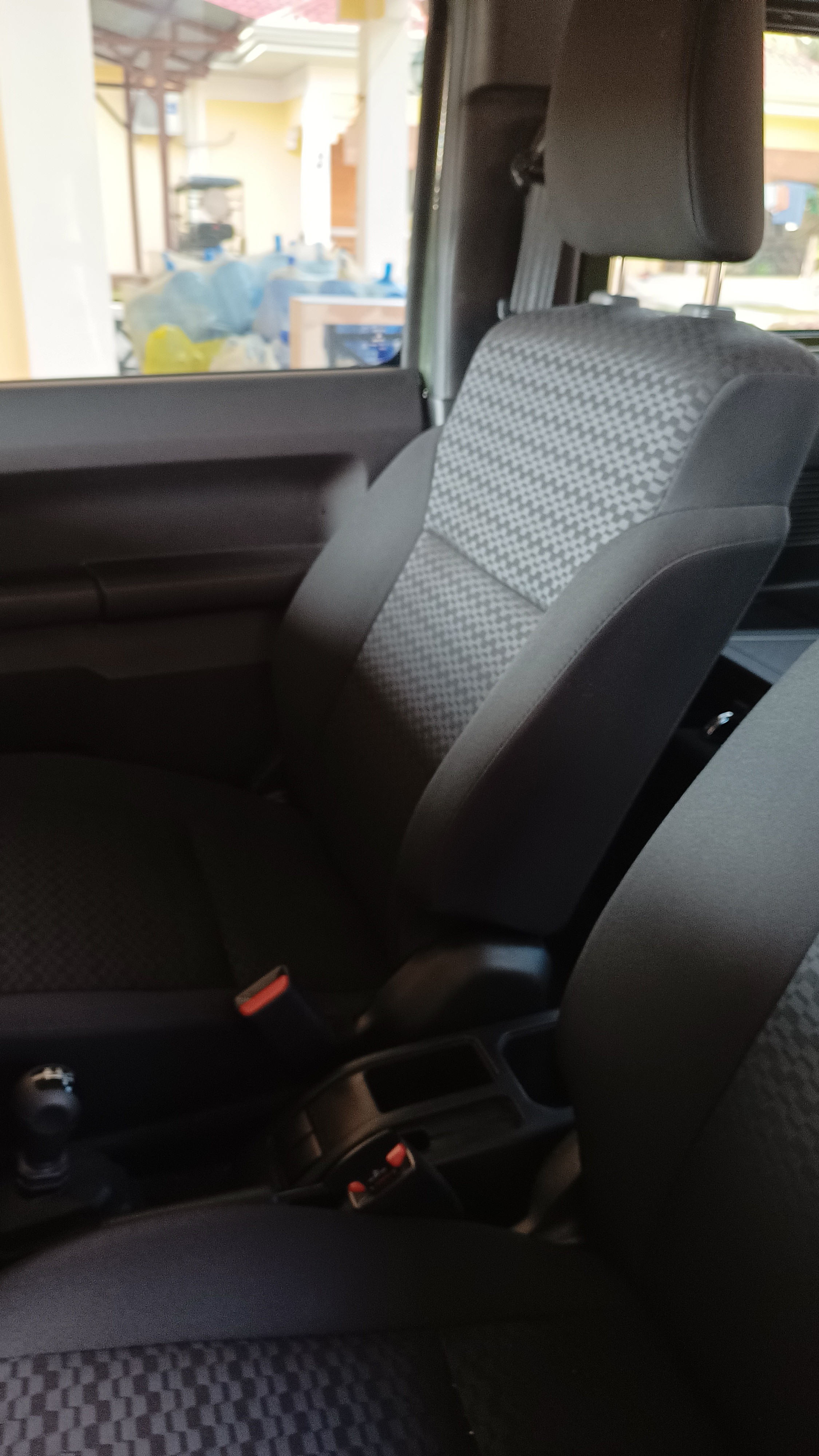 Front passenger seat detail