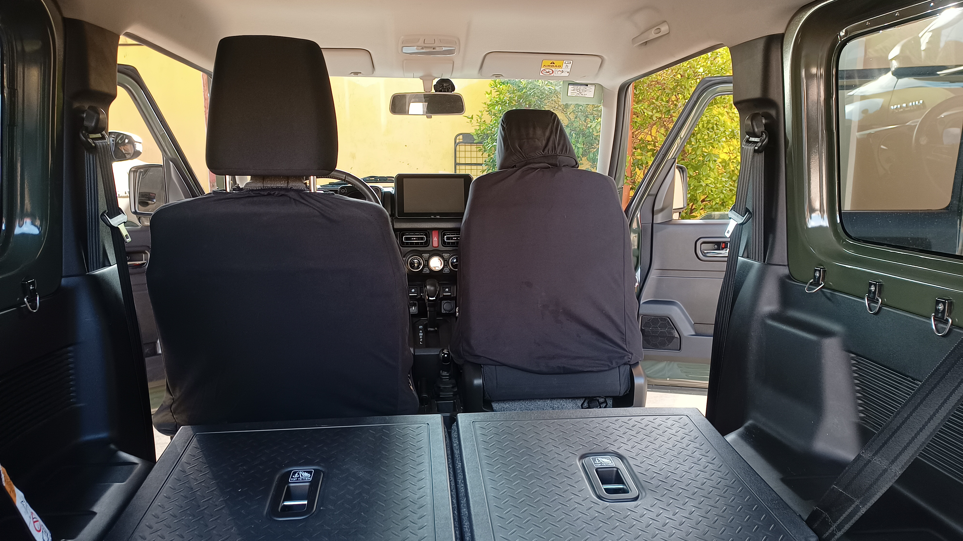 Rear cargo with seats folded down